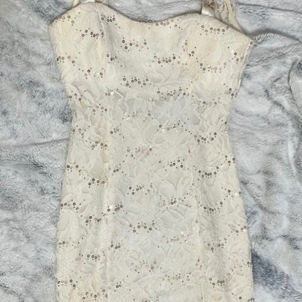 White Slim Dress